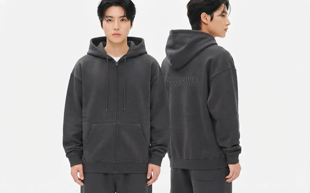데일리 오버핏 2WAY 후드집업 · 제작 참고 이미지
