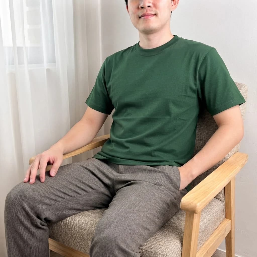 20수 티셔츠 (중간 두께) 16가지 컬러 · 제작 참고 이미지