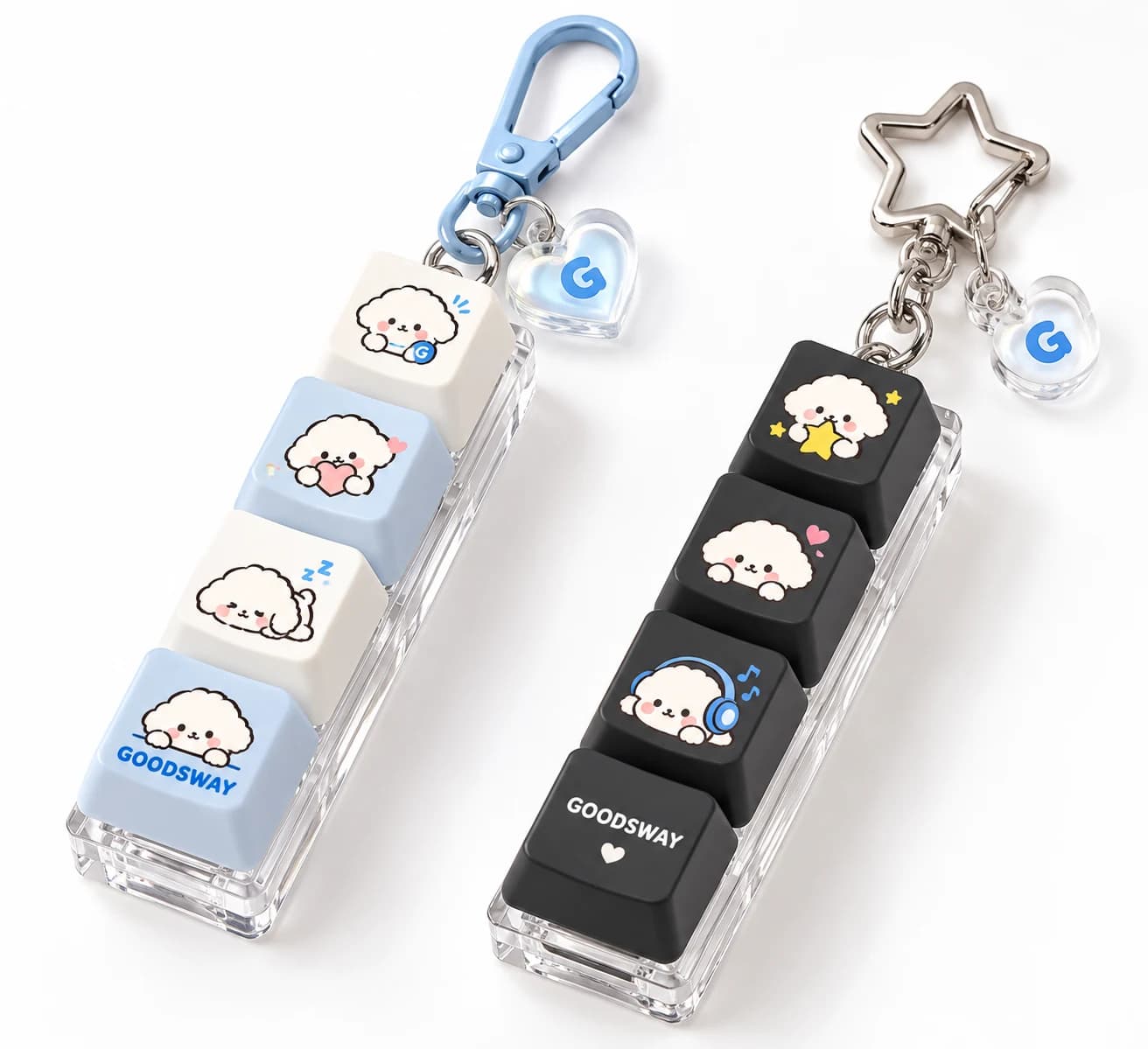 4구 LED 키캡 키링 제작 · 제작 참고 이미지