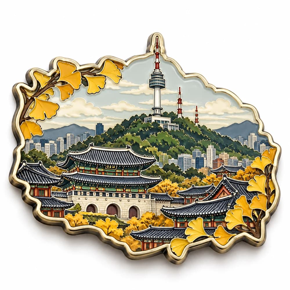 관광지 기념품 입체 메탈 마그넷 주문제작 · 제작 참고 이미지